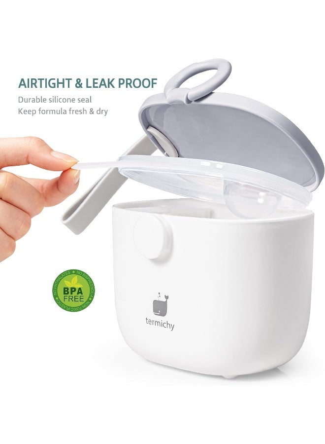 Termichy Baby Formula Dispenser, Portable Formula Dispenser Container with Scoop and Carry Handle for Travel Outdoor Activities for Baby Infant, 500ml - Image 3
