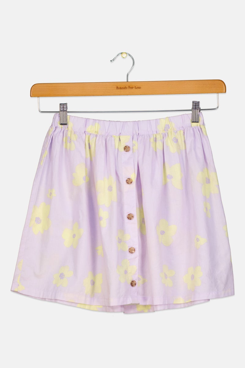GAP Kids Girl Floral Print Skirt, Multicolor - Image 3