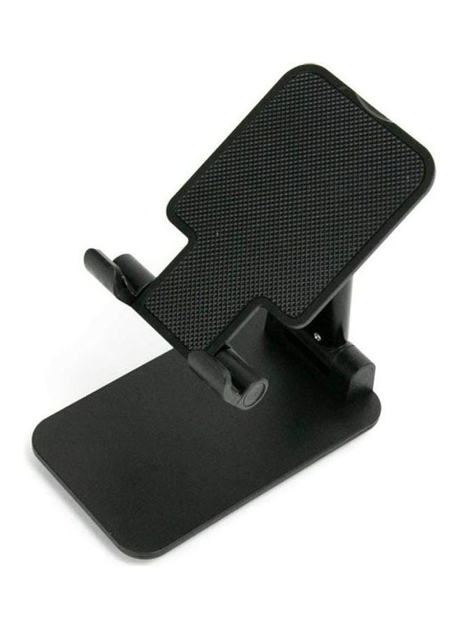 اليشمك حامل هاتف خلوي قابل للتعديل للمكتب، حامل للهاتف المحمول قابل للطي لمعظم أحجام الهواتف وأجهزة التابلت أسود