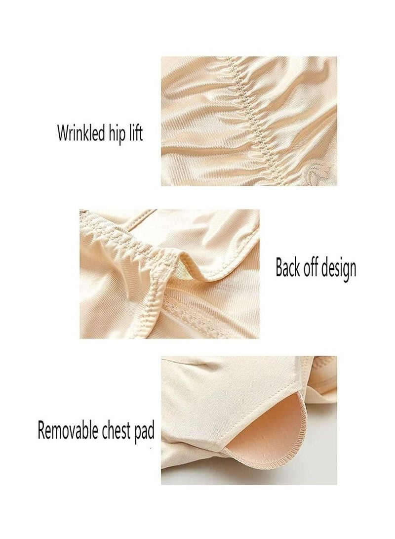 Corset to flatten the waist, buttocks and abdomen, body shaping, sculpting and slimming underwear for women Color Beige Size XXXL - Image 2