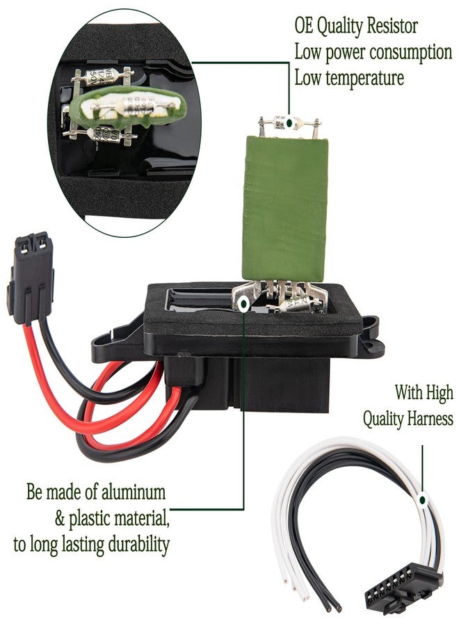 IVONNEY 89019088 Blower Motor Resistor, Blower Fan Speed Resistor Kit with Harness Compatible with Chevy Silverado GMC Suburban Sierra Yukon 2003-2006, Replaces# 973-405, 15-81086, 22807123 - Image 3