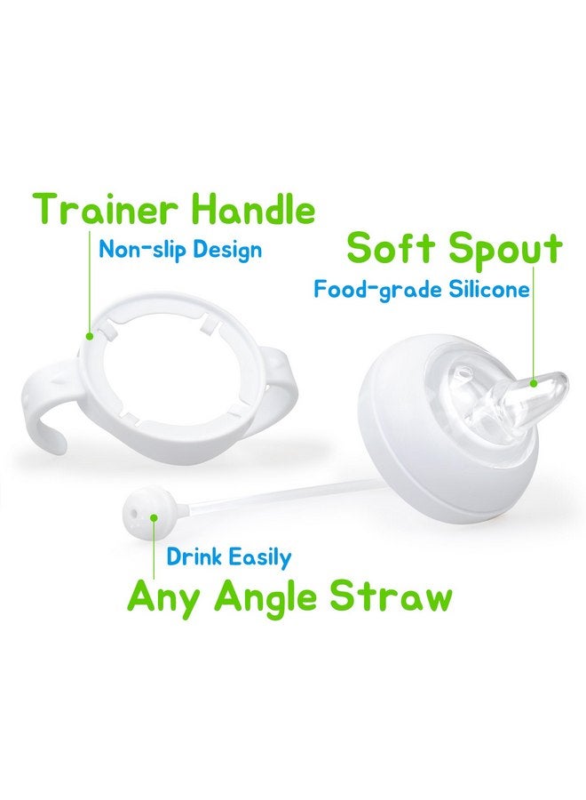CHUBBIEE Sippy Cup Conversion Kit for Philips Avent Natural Baby Bottle, Transition Kit with Silicone Sippy Spout Nipple, Weighted Straw, Bottle Handle, Cleaning Brush, Spill-Proof, BPA-Free, Pack of 2 - Image 4