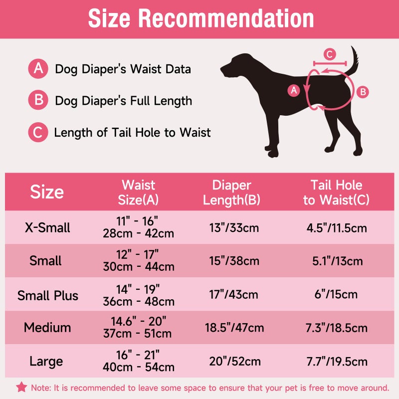 Pet Soft Disposable Dog Diapers - Female Dog Diapers with Adjustable Foam Tail Hole, Ultra Protection Puppy & Cat Diapers Wetness Indicator for Dogs in Heat or Incontinence,20pcs (XS,Red) - Image 4