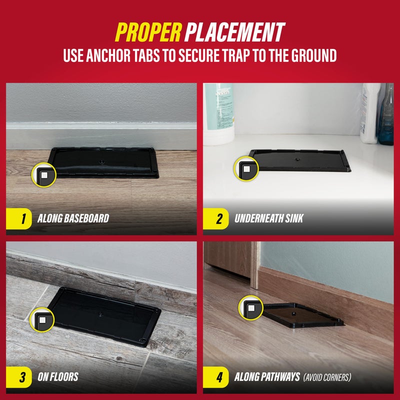 Catchmaster Rat & Mouse Glue Traps with Sticky Putty 2Pk, Large Bulk Glue Board, Rat & Mouse Traps Indoor for Home, Adhesive Plastic Tray for Snakes, Mice & Spiders, Pest Control for House & Garage - Image 5