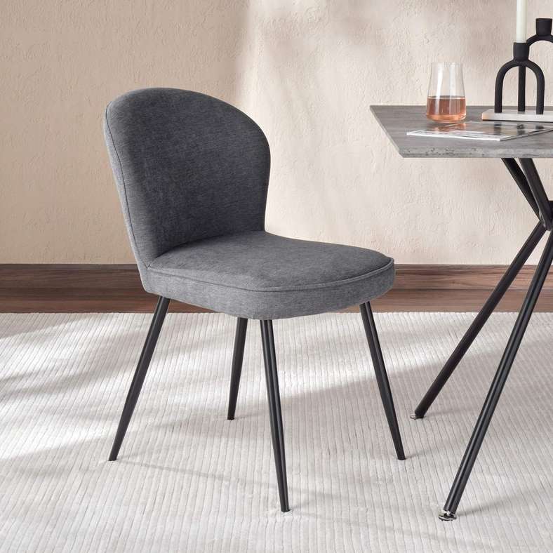 Pan Home كرسي طعام دينا - رمادي للمنزل - Image 1