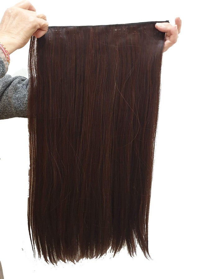 فورين هوليكس وصلات شعر فوريين هوليكس، 5 مشابك، مستوردة، مقاومة للحرارة، طويلة 28 بوصة، ملمس طبيعي (بني متوسط) - Image 3