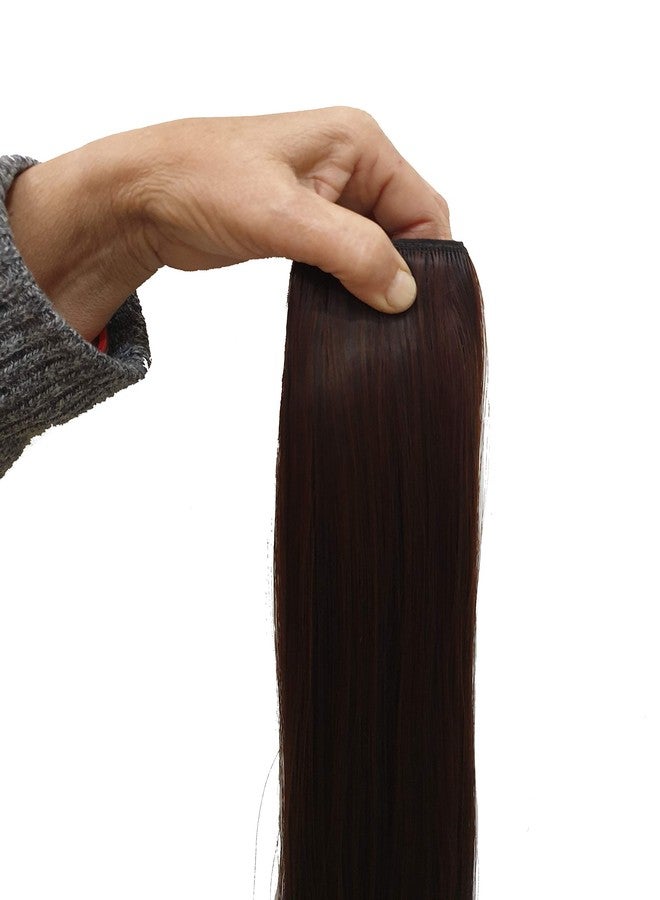 فورين هوليكس وصلات شعر فوريين هوليكس، 5 مشابك، مستوردة، مقاومة للحرارة، طويلة 28 بوصة، ملمس طبيعي (بني متوسط) - Image 5