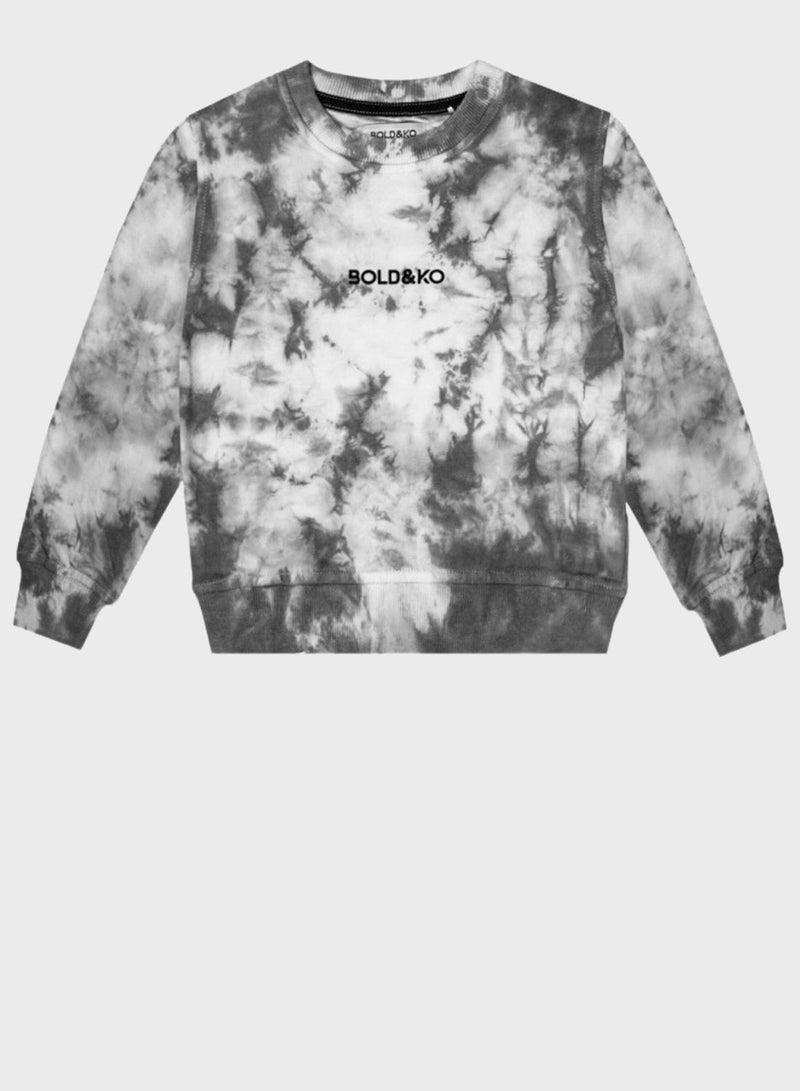 BOLD&KO Kids Tie Dye Sweatshirt  - Image 1