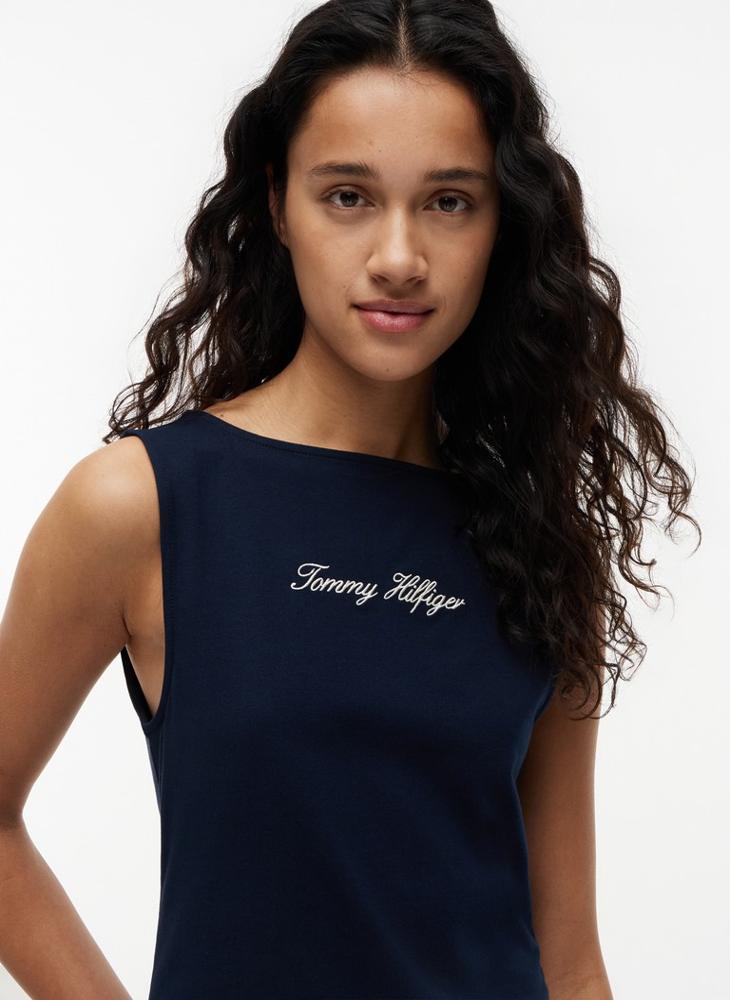 TOMMY HILFIGER Slim Boat Neck Tank Top - Image 3