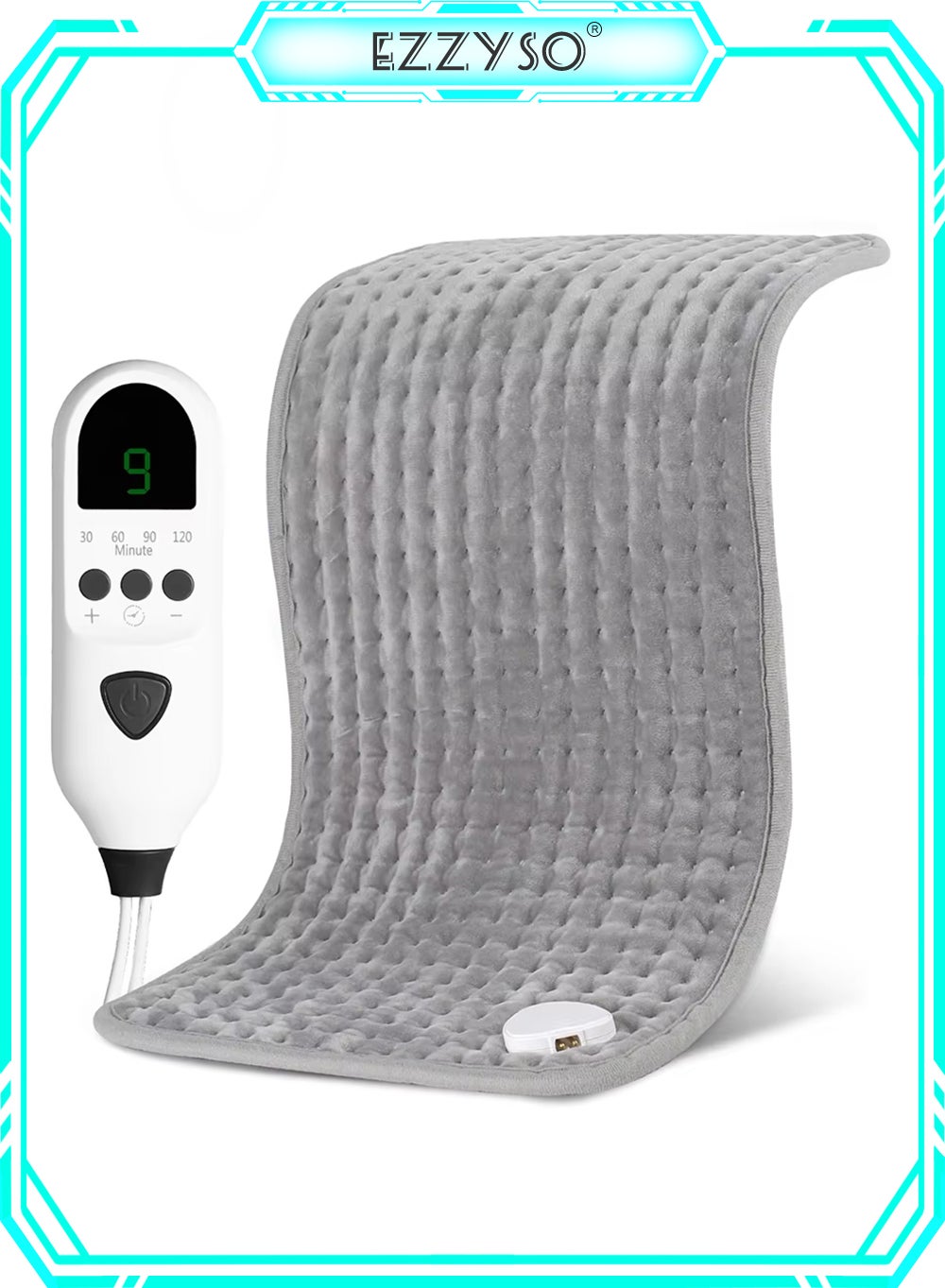 Electric Heating Pad Winter Warmer Pad For Bed Sofa Body Thermal Heating Pad Household Office Washable Portable Heating Blanket 9 Heat Settings Heating Pad For Knee Neck Shoulder Back Pain Period Cramps Relief