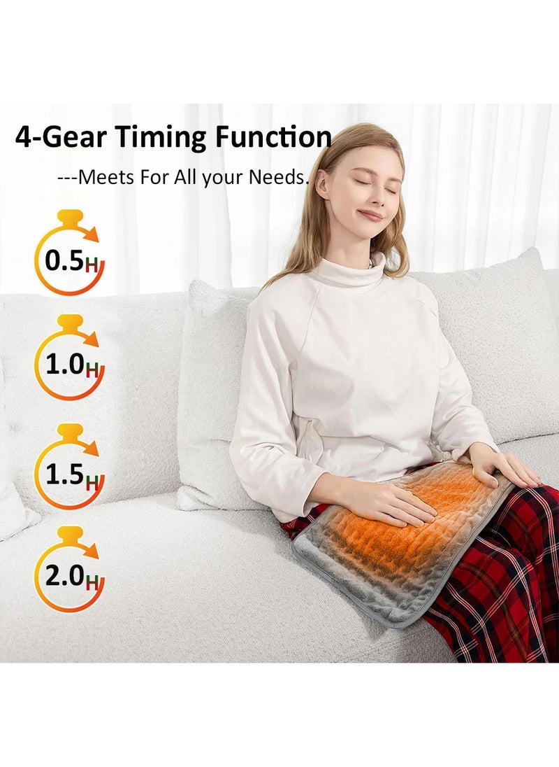 EzzySo - Electric Heating Pad Winter Warmer Pad For Bed Sofa Body Thermal Heating Pad Household Office Washable Portable Heating Blanket 9 Heat Settings Heating Pad For Knee Neck Shoulder Back Pain  Period Cramps Relief - Image 1