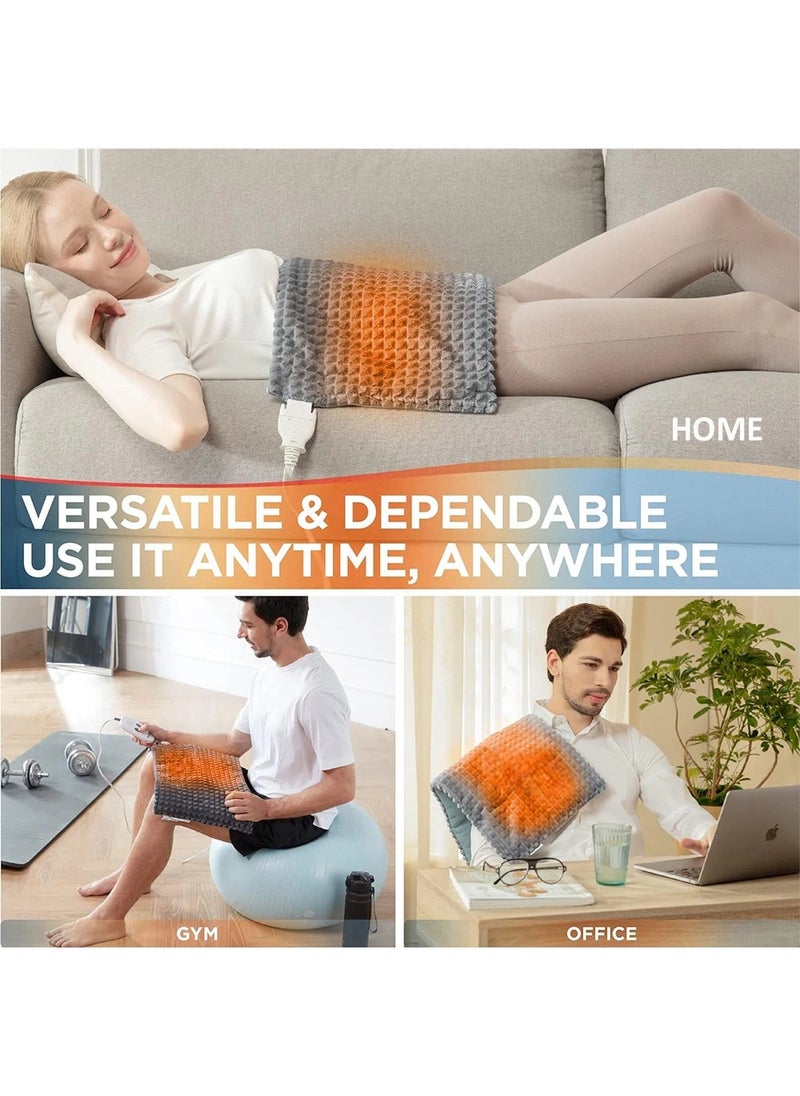 EzzySo - Electric Heating Pad Winter Warmer Pad For Bed Sofa Body Thermal Heating Pad Household Office Washable Portable Heating Blanket 9 Heat Settings Heating Pad For Knee Neck Shoulder Back Pain  Period Cramps Relief - Image 1