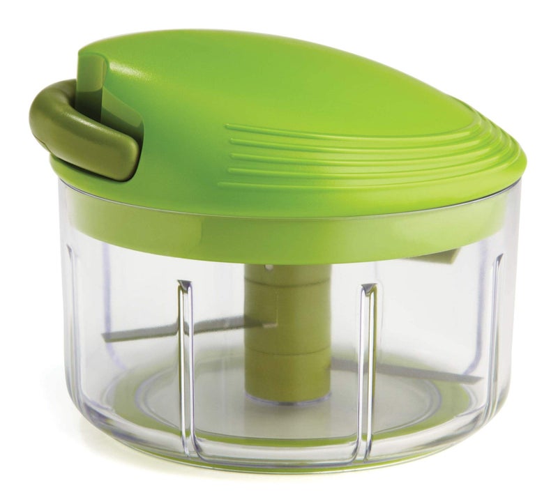 Kuhn Rikon Pull Chop Chopper/Manual Food Processor with Cord Mechanism, Green, 2-Cup - Image 1