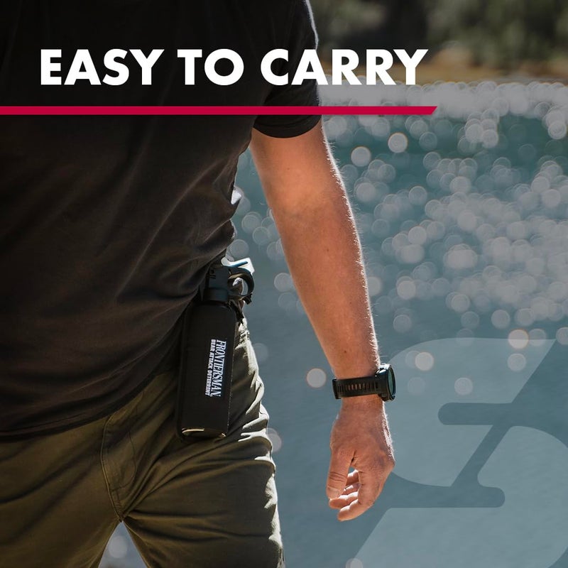 SABRE Frontiersman Bear Spray Holster For 7.9 & 9.2 Oz. Canisters, Nylon Chest, Belt, Waist, & 3-in-1 Options Available, Adjustable Straps, Strong Elastic Prevents Canister Loss, Hook & Loop Design - Image 3