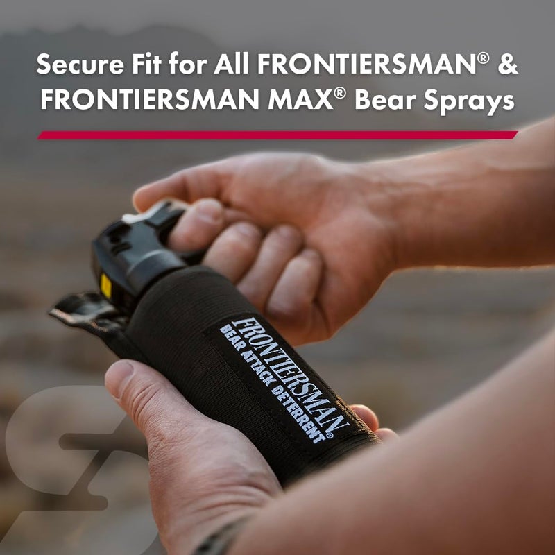 SABRE Frontiersman Bear Spray Holster For 7.9 & 9.2 Oz. Canisters, Nylon Chest, Belt, Waist, & 3-in-1 Options Available, Adjustable Straps, Strong Elastic Prevents Canister Loss, Hook & Loop Design - Image 4
