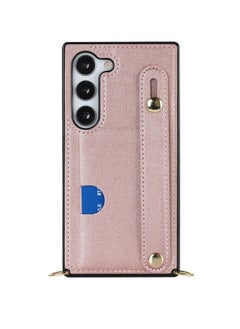 إيروريكس جراب لهاتف (Samsung Galaxy S23 + 5G) جراب هاتف مربع بحامل معصم كروسبودي لون القرنفل  - Image 2