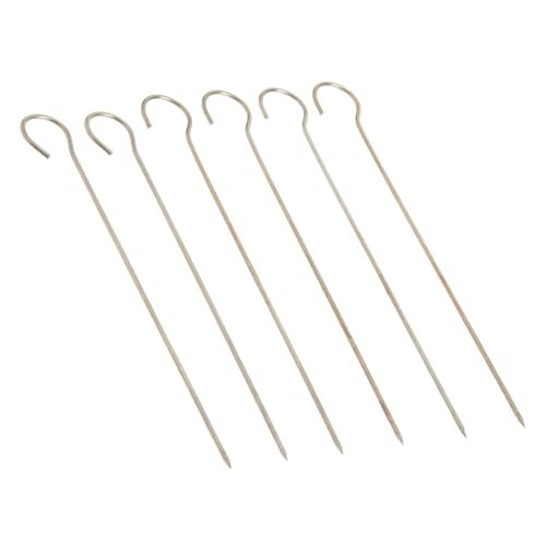 Regency Wraps Turkey Lacers, Stainless Steel, Multi-Use Skewers for Meat and Poultry Trussing, Shish-K-Bobs, Crafting, and More, 4.25", Pack of 6 - Image 1
