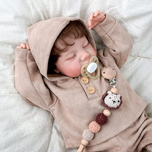 BABESIDE Lifelike Reborn Baby Dolls Boys  17Inch Real Baby Feeling RealisticNewborn Baby Doll Full Body Vinyl Real Life Baby Dolls with Toy  Gift Box for Kids Age 3 - Image 1