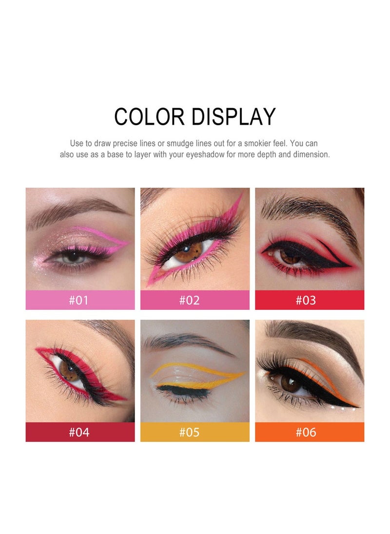Handaiyan - Eyeliner Gel Set 12 Colors Professional Makeup Eye Liner Waterproof Matte Long Lasting, Smudge-Resistant Sharpenable Cream Eyeliners Pencil High Performance Glide-On Pen Vegan, High Pigment, Nude Finish - Image 1