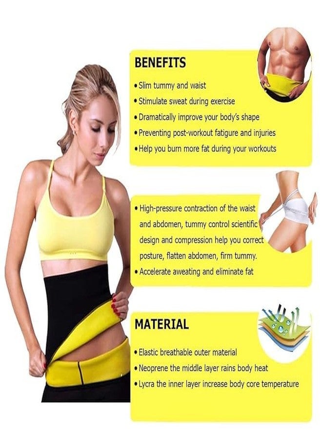 TVM Tummy Shaper for Women & Men Neoprene Body Shaper Belt for Stomach Fitness Belt for Exercise & Workout Black - Image 5