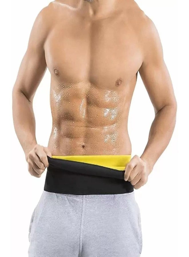TVM Tummy Shaper for Women & Men Neoprene Body Shaper Belt for Stomach Fitness Belt for Exercise & Workout Black - Image 1