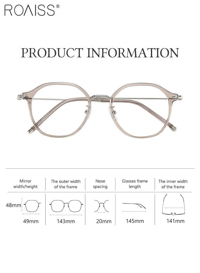 roaiss Blue Light Blocking Glasses for Women Men Blue Light Filter Computer Reading Gaming TV Phones Round Eyeglasses Fashion Anti Eyestrain Headache Eyewear - Image 4