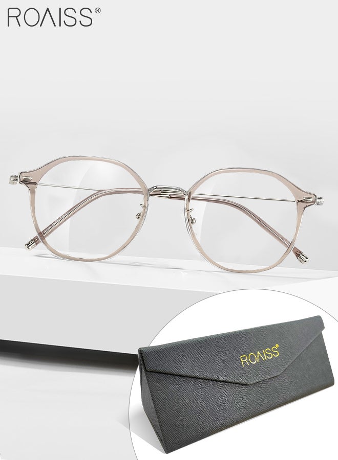 roaiss Blue Light Blocking Glasses for Women Men Blue Light Filter Computer Reading Gaming TV Phones Round Eyeglasses Fashion Anti Eyestrain Headache Eyewear - Image 2