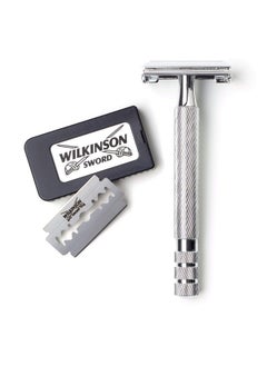 WILKINSON Wilkinson Sword Double Edge Razor for Men With 5 Double Edge Razor Blades Refills  - Image 2