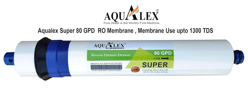 AqualexPokar RO Super 80 GPD RO Membrane Support Upto 1300 TDS Suitable for RO Water Purifier - Image 2