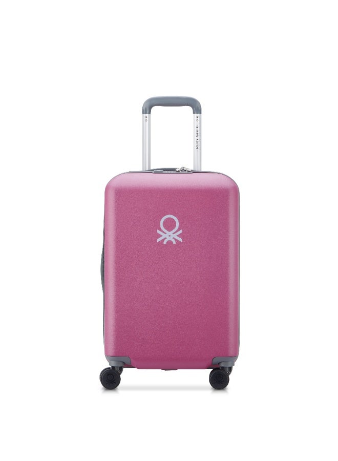 DELSEY United Colors of Benetton By Delsey Hardside   55cm Cabin  Trolley   Rose - Image 1