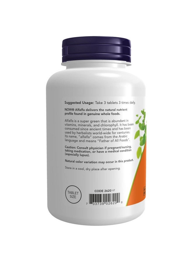 now Supplements Alfalfa 650 Mg Source Of Vitamin K Green Superfoods 250 Tablets - Image 4