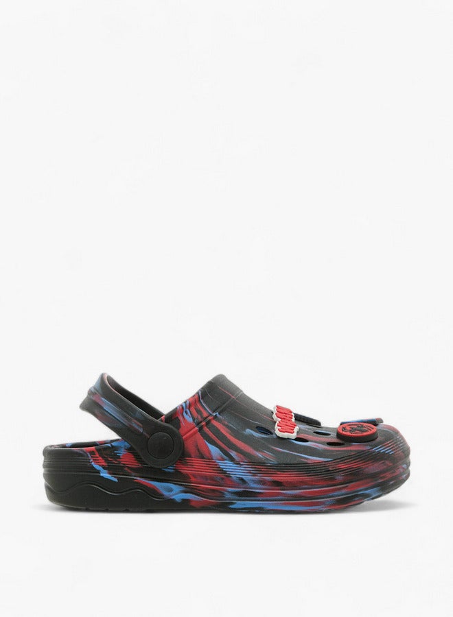 MARVEL Boys Spider-Man Applique Clogs with Backstrap - Image 3