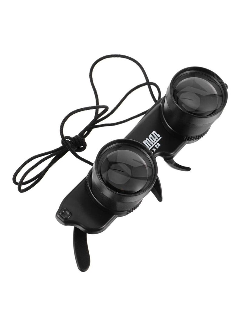 Captaintech Professional Hands-Free Binocular Glasses, 3 x 28 Binocular, for Fishing, Bird Watching, Travel, Sightseeing, Outdoor Sports, Concerts, Opera, TV, Hands-Free Opera Glasses for Adults Kids - Image 3