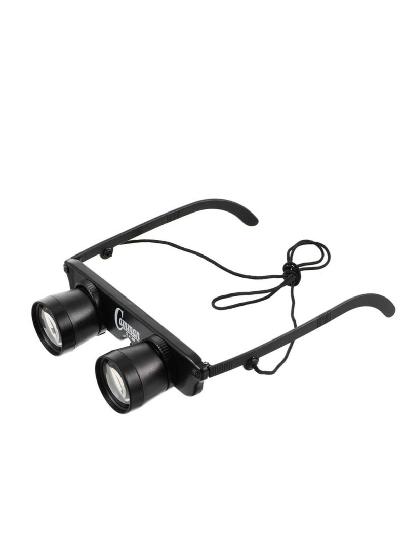 Captaintech Professional Hands-Free Binocular Glasses, 3 x 28 Binocular, for Fishing, Bird Watching, Travel, Sightseeing, Outdoor Sports, Concerts, Opera, TV, Hands-Free Opera Glasses for Adults Kids - Image 1