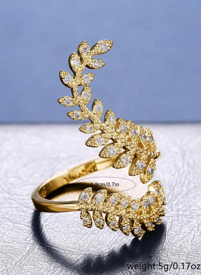 Take Two Take Two Leaf Shape Adjustable Ring