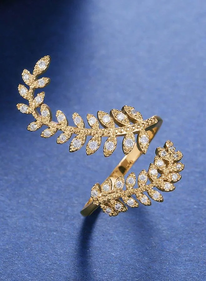 Take Two Take Two Leaf Shape Adjustable Ring