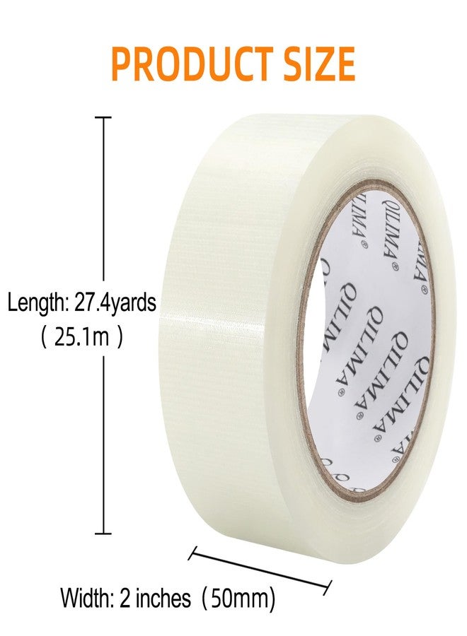 QILIMA Duct Tape Heavy Duty, Professional Grade Duct Tape for Photographers, No Residue,Industrial, Professional Use, 2 Inch X 28 Yards, Clear - Image 2