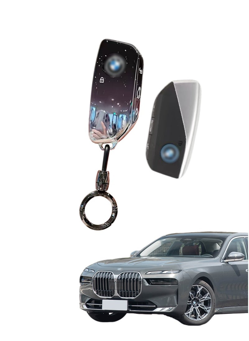 بي إم دبليو حامي مفتاح السيارة ، مناسب لمفاتيح سيارة بي ام دبليو الجديدة ، مفاتيح السيارة الملفوفة بشكل مثالي ، مقاومة للسقوط ، عالية الجودة ، عصرية. - Image 1