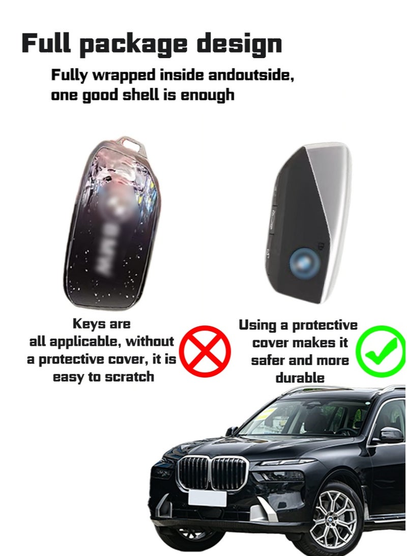 بي إم دبليو حامي مفتاح السيارة ، مناسب لمفاتيح سيارة بي ام دبليو الجديدة ، مفاتيح السيارة الملفوفة بشكل مثالي ، مقاومة للسقوط ، عالية الجودة ، عصرية. - Image 2