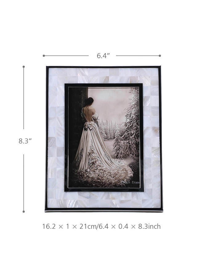 NIBEMINENT Photo Frame With White Shell Multicolour 6.4 X 0.4 8.3inch - Image 2