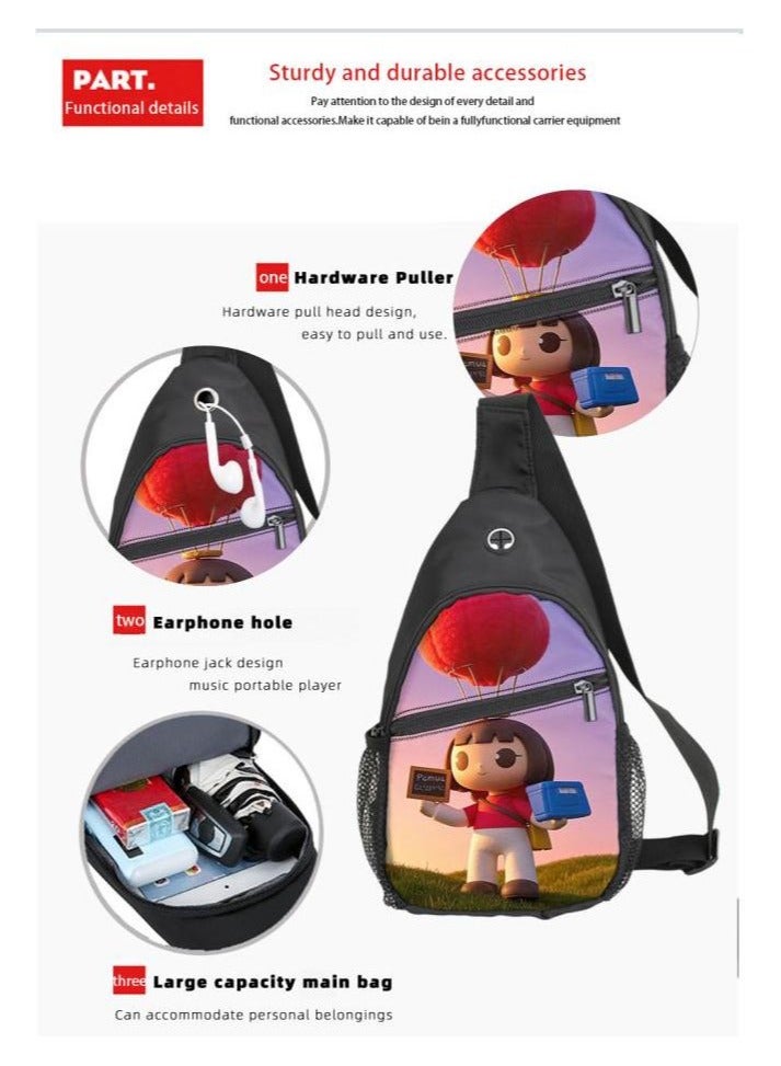 Universal cartoon new three-piece schoolbag - 346