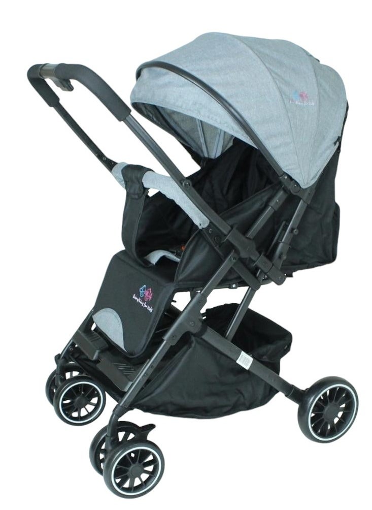 Everything For Kids - Lightweight Travel Baby Stroller Two Way Compact Easy One-Hand Folding And Multi-Position Adjustable For Newborn with 5-Point Safety Harness - Image 1