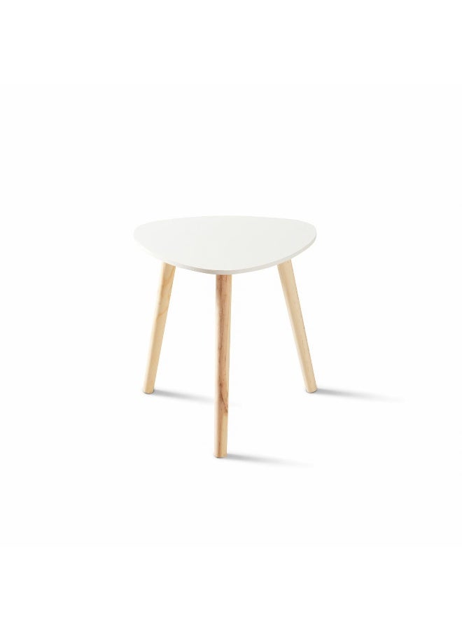 Pan Home Gary Accent Table Set Of 2 Triangle - White And Natural  - Image 4