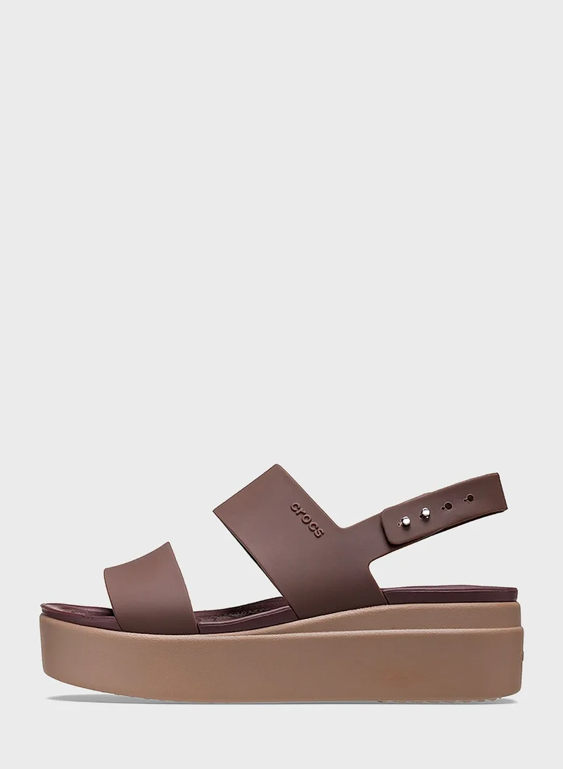 crocs Brooklyn Double Strap Wedge Sandal