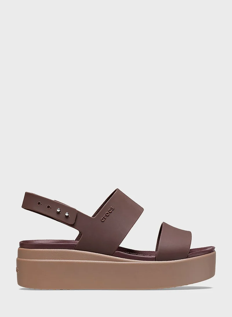 crocs Brooklyn Double Strap Wedge Sandal