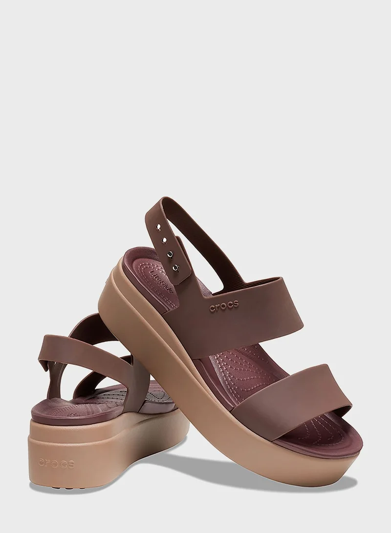 crocs Brooklyn Double Strap Wedge Sandal