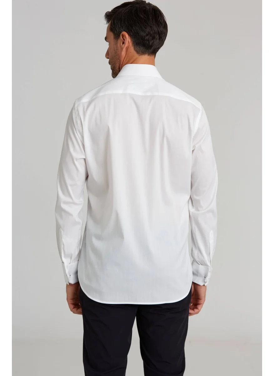 Bisse Classic Shirt Regular Fit Uk Klb Bone Dm No Pocket White GMKLS092230020_D01