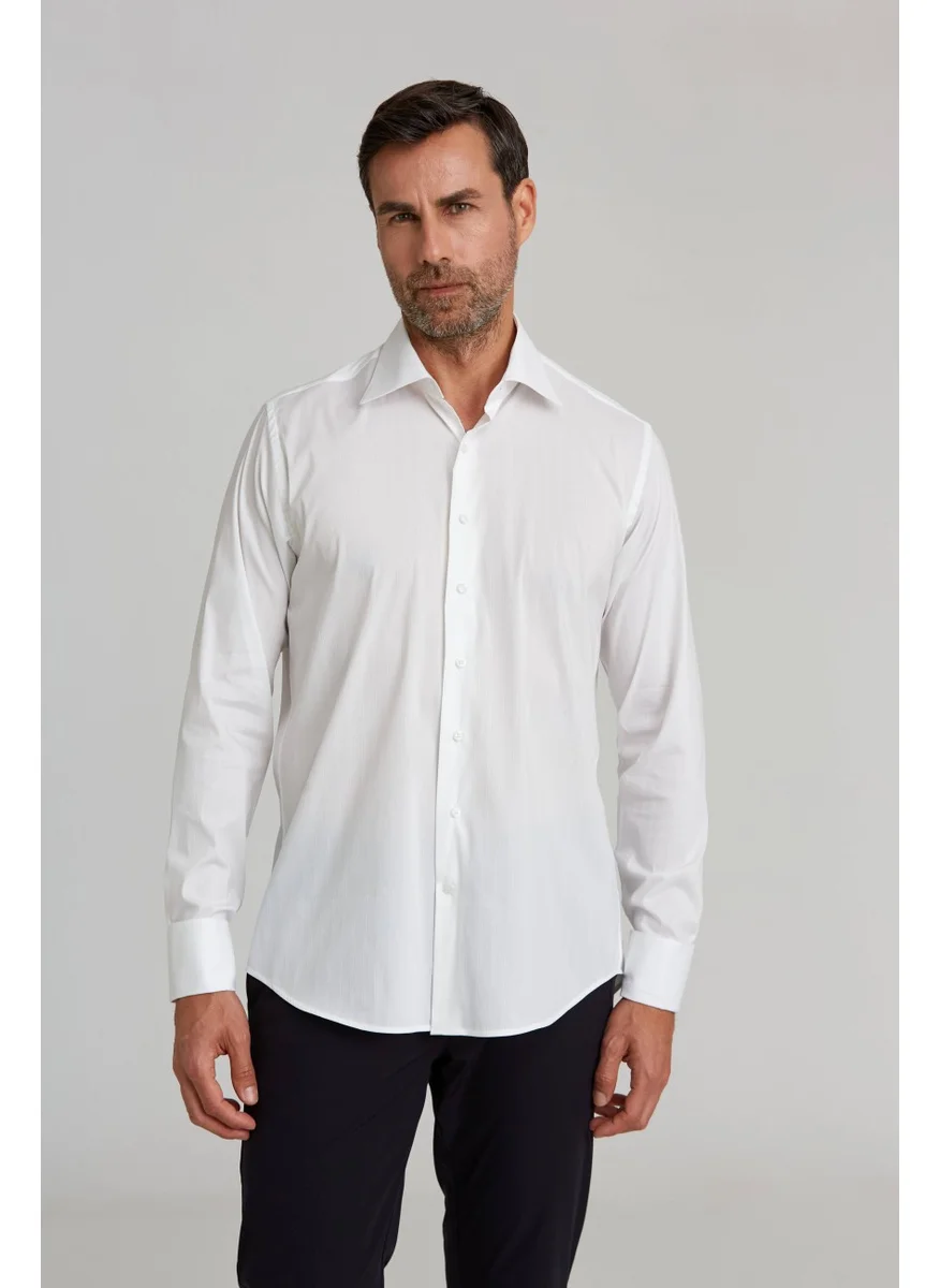 Bisse Classic Shirt Regular Fit Uk Klb Bone Dm No Pocket White GMKLS092230020_D01