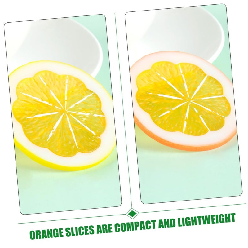 6Pcs Realistic Artificial Lemon Slices PVC Fruit Models For Home Decoration Photography Props - Image 4