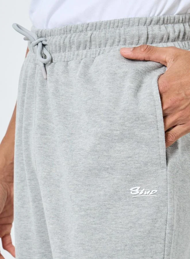 ستايلي جوغر واسع للرجال مع رباط